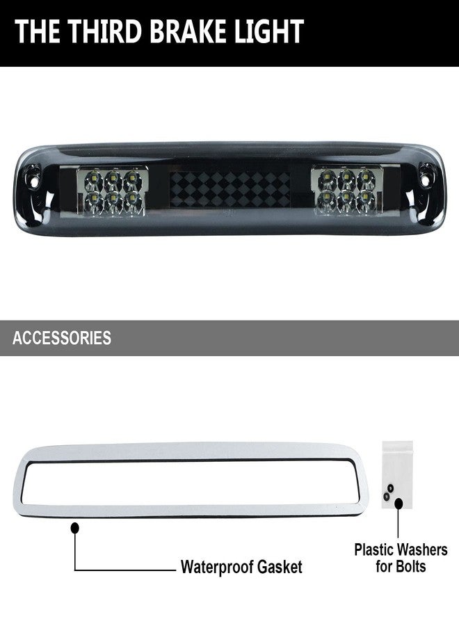 Tresound LED Third 3rd Brake Light for 1999-2007 Chevy Silverado GMC Sierra 1500 2500 3500 HD Classic, Rear Cargo Lamp High Mount Stop light - Image 5
